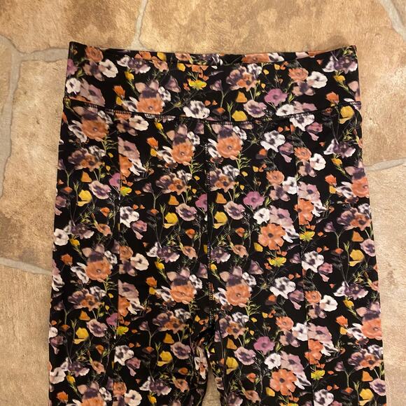 Rag & Bone Sabeen Printed Floral Boho High Rise Lightweight Leggings, Black, XS - Picture 6 of 8